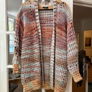 Cozy multicolored cardigan